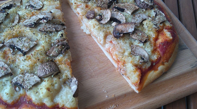 pizza vegane champignons fromage ma conscience écolo